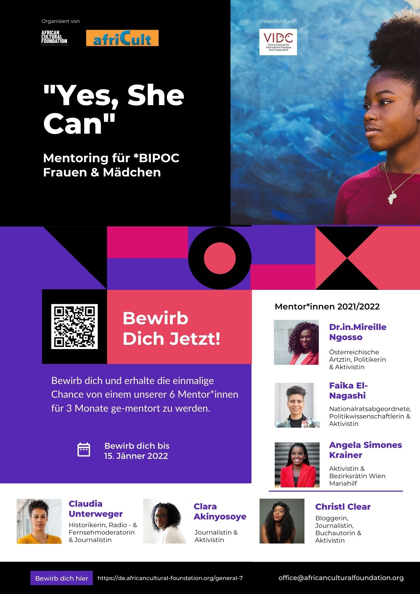 Mentoringprogramm für BIPOC Frauen und Mädchen