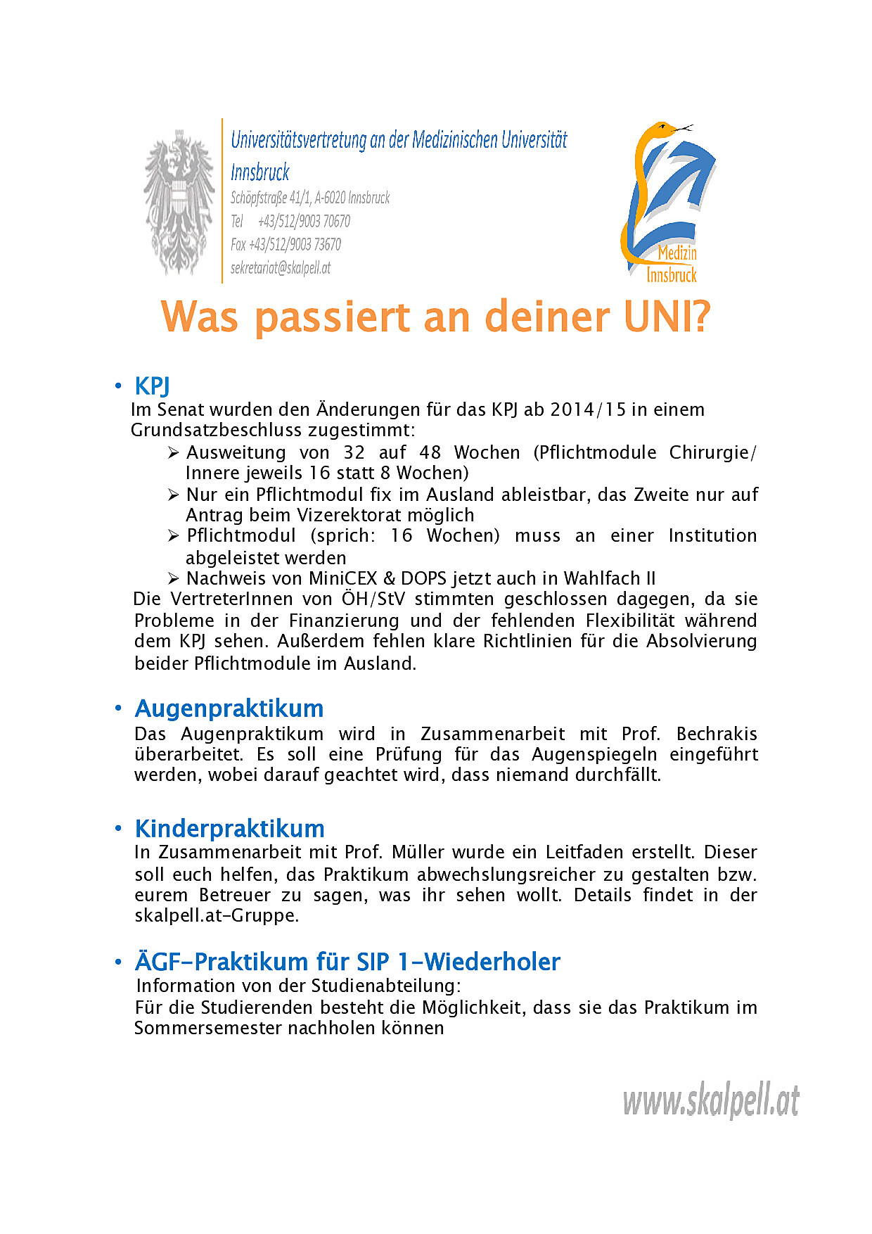 Newsletter Januar 2013