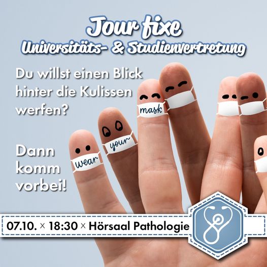 jour fixe der Studienvertretung Humanmedizin am 07.10.2020